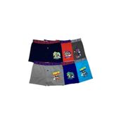 Tutku 0253 Likralı 12 Adet Desenli Erkek Çocuk Boxer