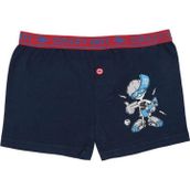 Tutku 253 Baskılı Elastan Lacivert Erkek Çocuk Boxer