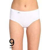 Tutku ELF568T0924CCM9 Beyaz 9 lu Paket Likralı Bato Kadın Külot