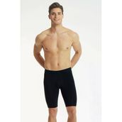 Tutku Elit 1253 Elastan Uzun 3'lü Siyah Erkek Boxer
