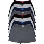 Tutku Karışık Renk Penye Havlu Bel 8'li Erkek Boxer