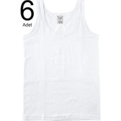 Tutku TUT01246 6 Adet Erkek Çocuk Beyaz Atlet