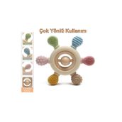 Tutobaby Bebek Diş Kaşıyıcı Halka Dümen Bej Renk Dişlik