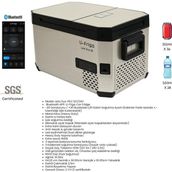 U-Frigo Leto Duo Oto Buzdolabı 35LT 12V/24V Çift Kapaklı Kamp ve Seyahat İçin Uygun - 35 lt - Altın - Gri