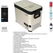U-Frigo Oto Buzdolabı Leto Duo 55LT 12V/24V Çift Kapaklı Soğutucu Modeli - 55 lt - Altın - Gri