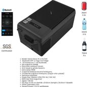 U-Frigo Oto Buzdolabı Vesna Mono 15LT 12V/24V Hacim 15 lt Taşınabilir ve Kompresörlü - Siyah