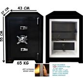 U.S.F Ev ve Ofis Tipi Çelik Para kasası-55CM-65KG Kasa - Antrasit