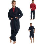 U.s Polo Assn. 12040 Erkek Çeyizlik 5'li Sabahlıklı Pijama Takım-Lacivert