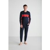 U.S. Polo Assn. 18725 Erkek Yuvarlak Yaka Pijama Takım