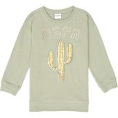 U.S. Polo Assn. 50240521-VR183 Açık Haki Kız Çocuk Sweatshirt