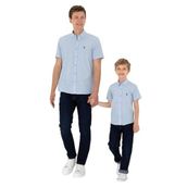 U.S. Polo Assn. 50306567-VR003 Açık Mavi Kısa Kollu Erkek Çocuk Gömlek
