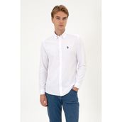 U.S. Polo Assn. 50316723-VR013 Beyaz Uzun Kollu Basic Erkek Gömlek