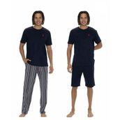 U.s. Polo Assn. Erkek %100 Pamuk 3'Lü Çizgili Pijama Takım