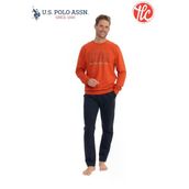 U.s. Polo Assn. Erkek %100 Pamuklu 4 Mevsim Uzun Kollu Yuvarlak Yaka İki İplik Pijama Takım