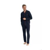 U.s. Polo Assn. Erkek Lacivert Renkli Pijama Takımı Boydan Patlı Kutulu - Lacivert - Arsno12y03b9-Ela