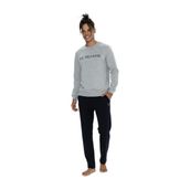 U.S. Polo Assn. Erkek Pijama Takımı, Gri Melanj, XXL Beden