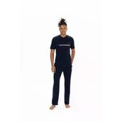 U.s. Polo Assn. Erkek Yarım Patlı Düz Paça Lacivert Pijama Takımı - Arsno18d90l1t
