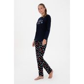 U.S. Polo Assn. Kadın Lacivert Pijama Takım 50318896-VR033