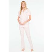 U.S. Polo Assn. - Kadın Pembe Boydan Patlı Pijama Takımı