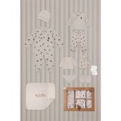 U.S Polo Assn USB2036 Krem % 100 Pamuk Yumuşak 10'lu Hastane Çıkışı Erkek Çocuk Hastane Çıkışı