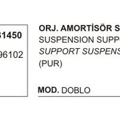 Üçel 31450 Fiat Doblo Arka Amortisör Takozu