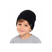 ues Unisex Siyah Düz Basic Çocuk Bere