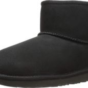 Ugg 1017715K Classic Mini II Siyah Kız Çocuk Bot