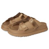 UGG Kids K GOLDENGLOW SLIDE Kız Çocuk Terlik, Dark Sand, 35 Beden