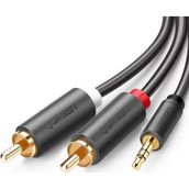 Ugreen 3.5 mm Jack Girişli Aux to 2 RCA Ses Aktarma Kablosu
