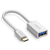 Ugreen 30166 Beyaz 1.5 mt Type-C USB 2.0 Data ve Şarj Kablosu
