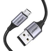 Ugreen 60146 Siyah 1 mt Örgülü Micro USB Data ve Şarj Kablosu