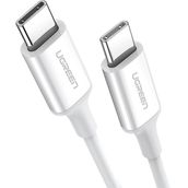 Ugreen 60518 1 mt Beyaz 60W 3A QC PD Hızlı USB-C Şarj Kablosu