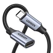 Ugreen Gen2 100 W Thunderbolt 3 Type-C to Type-C 50 cm Örgülü Uzatma Kablosu