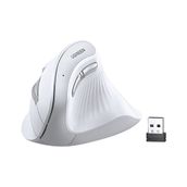Ugreen MU008 45759 Dikey Ergonomik Beyaz Şarjlı Sessiz Kablosuz Mouse