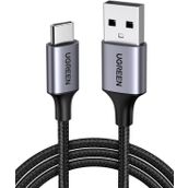 Ugreen Örgülü Siyah 50 cm USB Type-C Şarj ve Data Kablosu