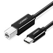Ugreen USB Type-C To USB 2 mt Siyah B Yazıcı Kablosu