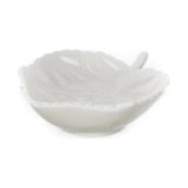 UltraForm 9x8 cm Beyaz Porselen Yaprak Kase