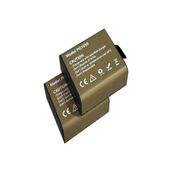 Ultratekno 2 Adet Pg1050 Batarya Eken Aksiyon Kamera Bataryası 3.7V 1050Mah 3.885Wh, Kahverengi