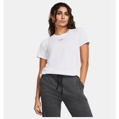 Under Armour 1383648-100 Campus Core Beyaz Kısa Kollu Kadın T-Shirt