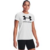 Under Armour Sportstyle Graphic Beyaz Siyah Kısa Kollu Kadın T-Shirt