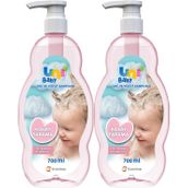 Uni Baby 2x700 ml Kolay Tarama Saç ve Vücut Pompalı Bebek Şampuanı