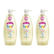 Uni Baby 3'lü 900 ml Boyasız Şampuan Saç Ve Vücut Şampuanı