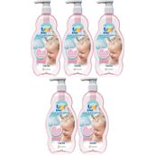 Uni Baby 5x700 ml Kolay Tarama Saç ve Vücut Pompalı Bebek Şampuanı