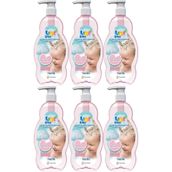 Uni Baby 6x700 ml Kolay Tarama Saç ve Vücut Pompalı Bebek Şampuanı