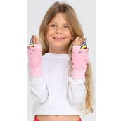 Unicorn 3d Kız Çocuk Polar Eldiven
