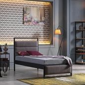 Unimet Chimera Siyah 90x190 cm Tek Kişilik Metal Karyola