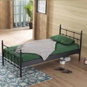 Unimet Lalas 90X200 cm Siyah Metal Karyola