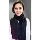 Uniquetrenders Kadın Triko Örgü Atkı Siyah 20x170 cm