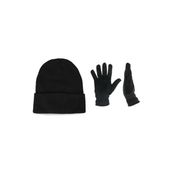 Unisex Polar Eldiven Bere Siyah Set