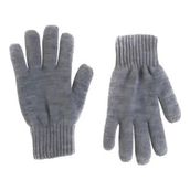 Unisex Triko Dokuma Eldiven - Gri